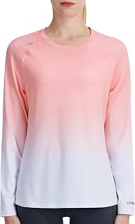 Women's Sun Protection Long Sleeve Shirts | UPF 50+ UV Rash Guard Swim Shirt, Workout Hiking Running Fishing Athletic Tops