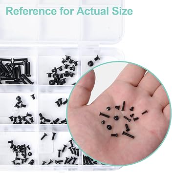 300Pcs Black Laptop Notebook Computer Replacement Screws Kit for Lenovo Toshiba Gateway Samsung HP IBM Dell Sony Acer Asus SSD Hard Disk SATA