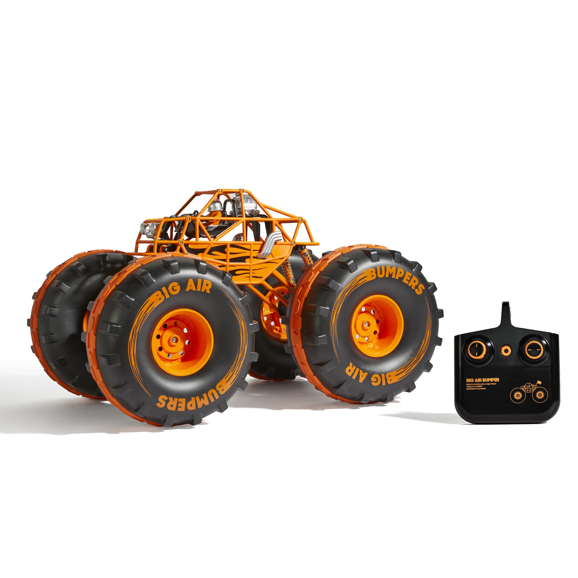 Sharper Image® 4x4 Giant Crusher Remote Control 4WD Truck, High-Speed Off-Road Monster Truck, All-Terrain Tires, LED Headlights, USB-C Rechargeable Battery, Oversized Shocks, 2.4 GHz Wireless Control
