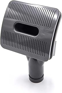 vhbw Hundebürste kompatibel mit Dyson DC33, DC30, DC33 C, DC31, DC34 Staubsauger - Tierhaar-Bürste, Selbstreinigend, Anthrazit-Grau