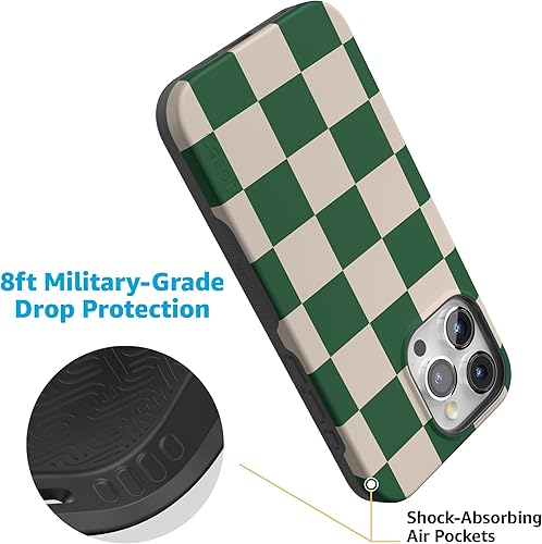 Vista 793 de Casely Funda para iPhone 15 Pro Max Jardín Secreto Flores mixtas Funda atrevida Compatible con MagSafe y botón de acción Secret Garden