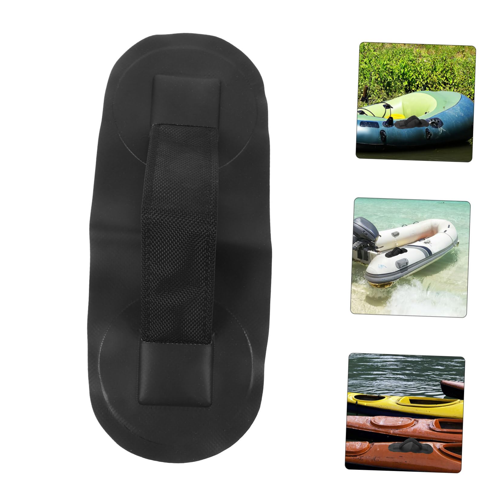 TOYANDONA Mango de Bote Paseo en Barco Llave Canoa Mango de Kayak imprescindibles para el Kayak Mango de Transporte Accesorios de Kayak Asas de Transporte asa Marina Nylon Negro