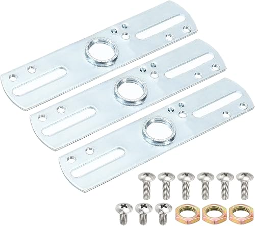 MECCANIXITY Kit de barra transversal de lámpara, soporte de montaje de 4.134 x 0.866 in, placa de luz de techo para iluminación de araña, tono