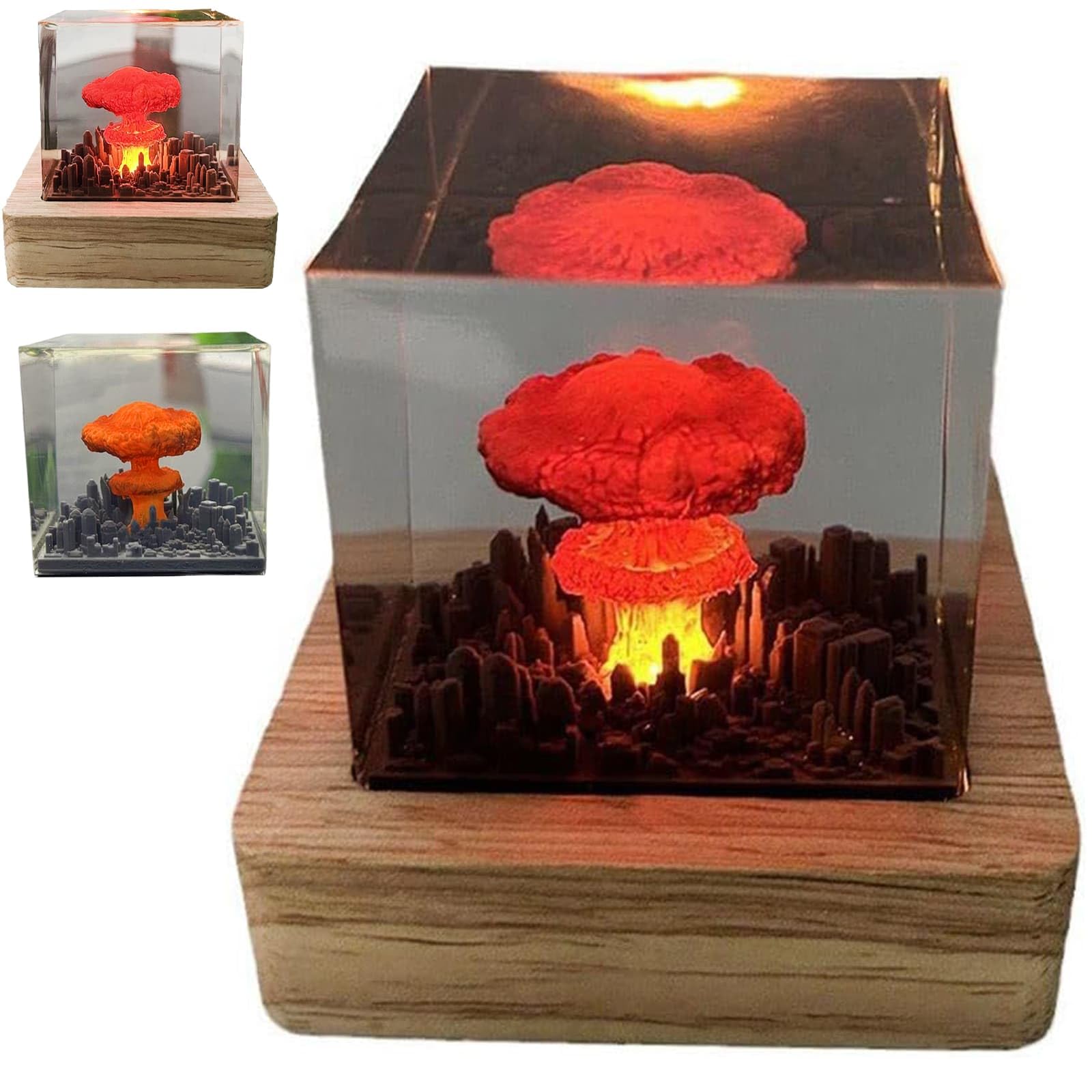 【廃盤】UNUM－MAGMA NUBES Mushroom Cloud Nuclear Explosion LED Atomic Bomb Model Night Light