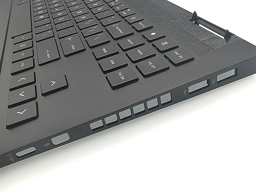 Miniatura 5 de Jxjslp Repuesto para HP Omen 15-EK 15-EN TPN-Q236 Q238 15-EN0013DX Palmrest Carcasa superior con teclado retroiluminado M00666-001 Negro