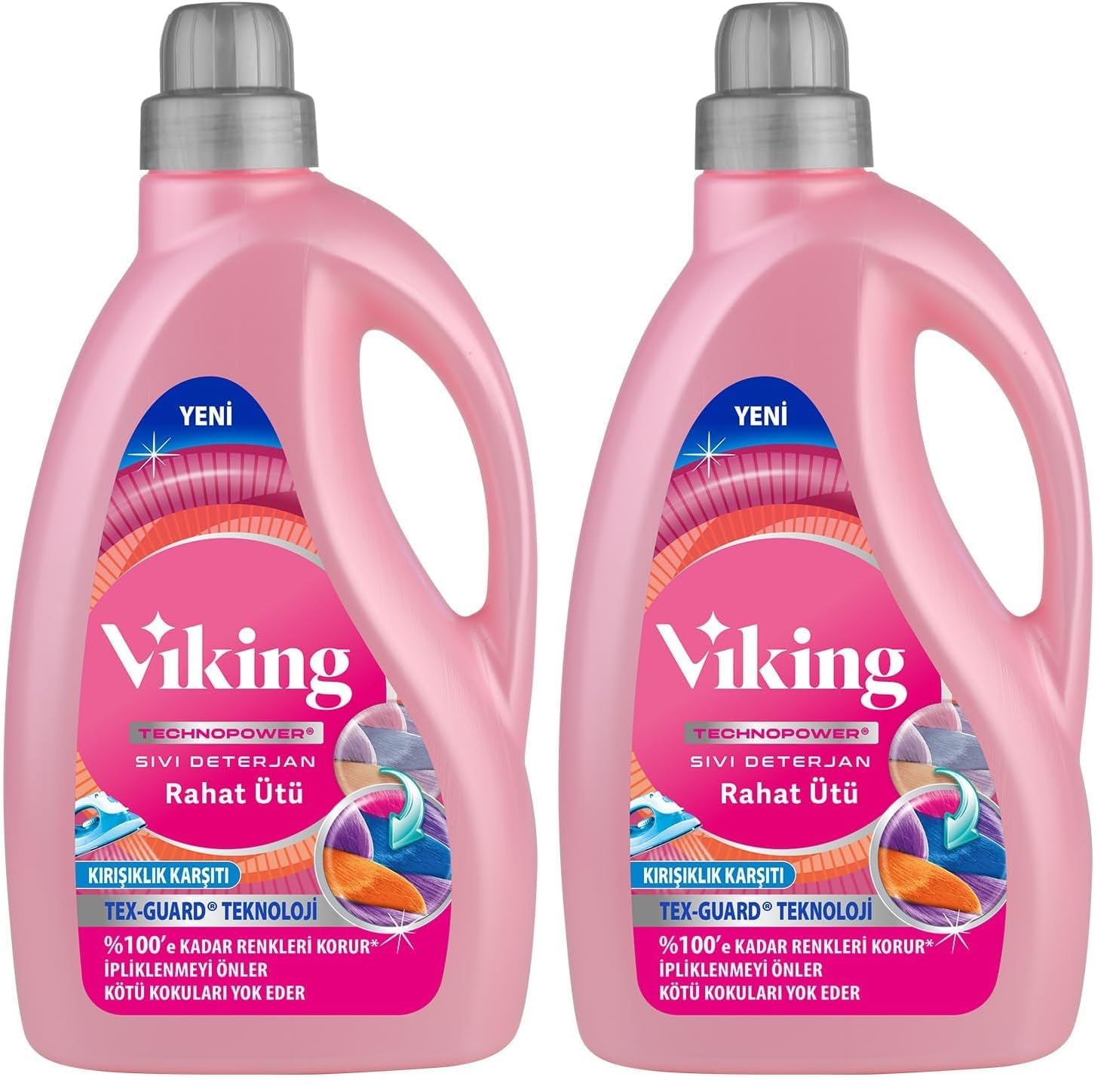 Viking Technopower Sıvı Çamaşır Deterjanı Rahat Ütü 2.7 lt (2 paketi)