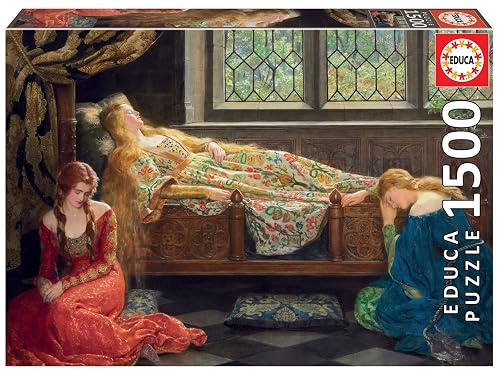 Educa - Genuine Puzzles, Puzzle 1.500 Piezas, La Bella Durmiente, John Collier (18464)