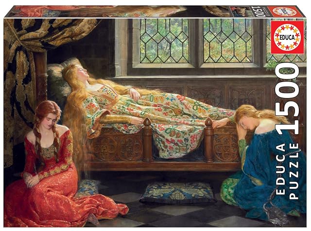 Educa - Genuine Puzzles, Puzzle 1.500 Piezas, La Bella Durmiente, John Collier (18464)