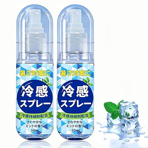 2Pcs Cooling Spray for Heat Prevention - Instant Cooling Mist - Cooling Spray for Hot Weather
