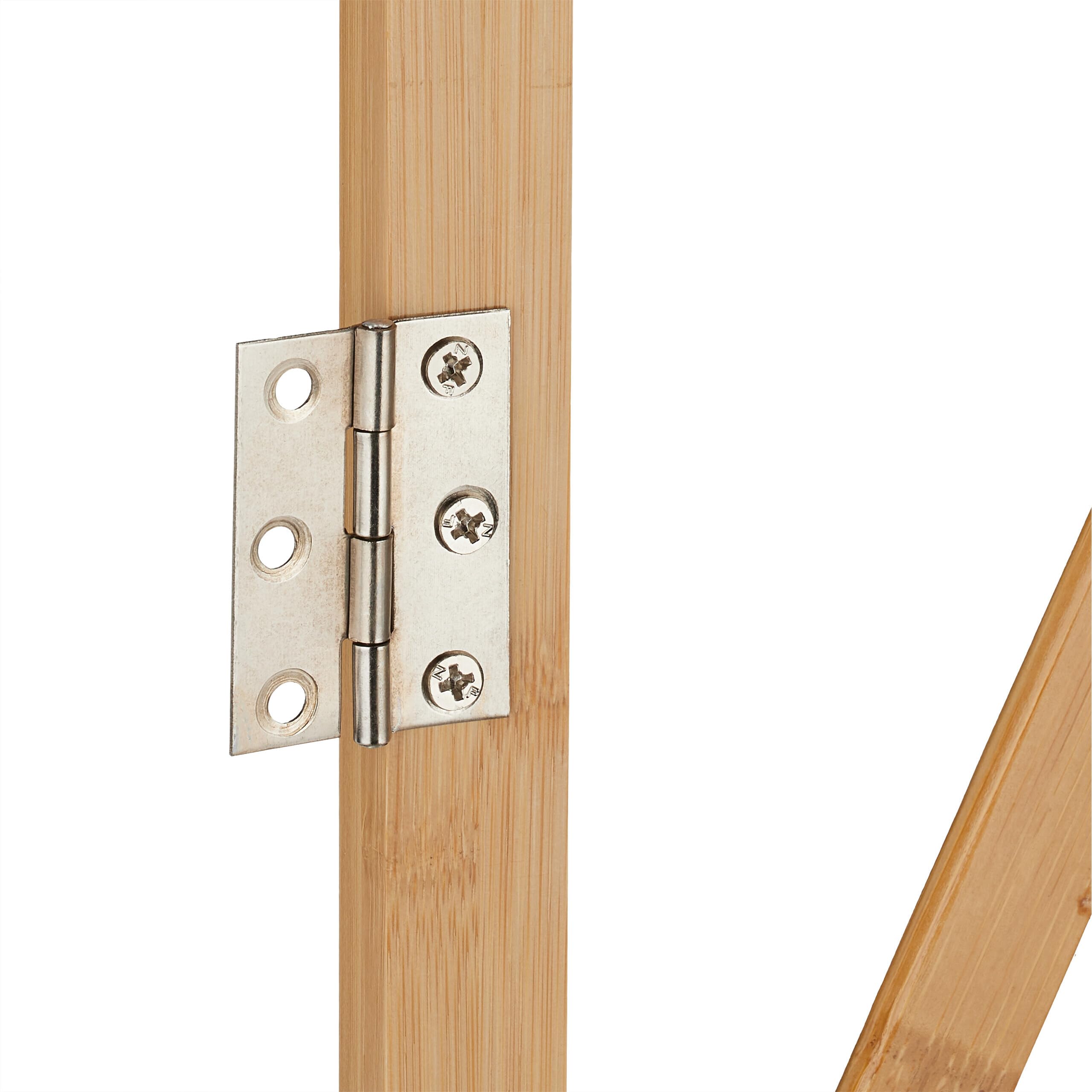 Relaxdays Cancelletto di Sicurezza per Cani, Recinzione Allungabile Fino a 130 cm, Alto 87,5-100 cm, in bambù, Naturale