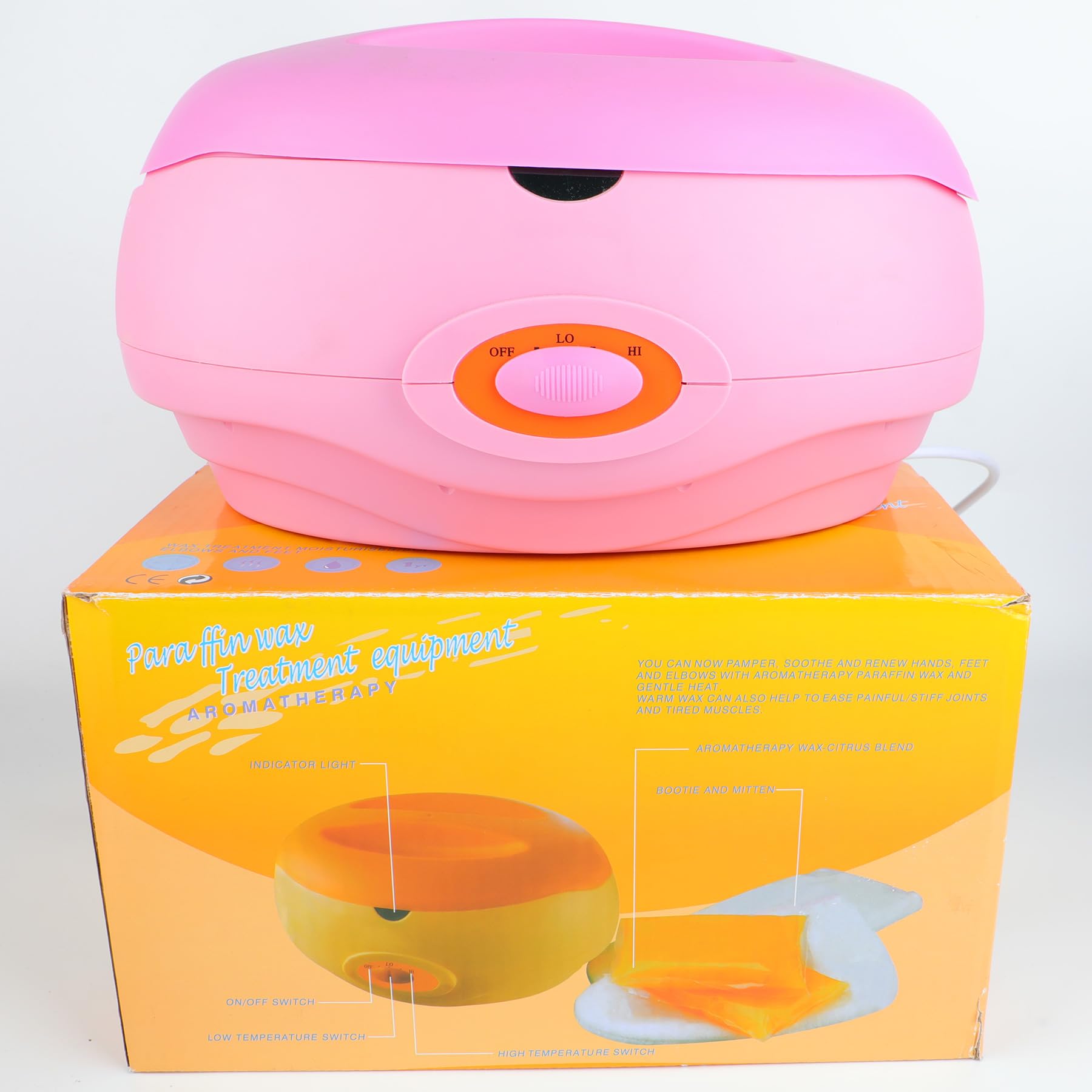 Gel di paraffina per mani e piedi, dispositivo di riscaldamento per bagno di paraffina Forever Speed con 900 g di cera di paraffina per mani e piedi idratanti e artrite calmante (rosa)