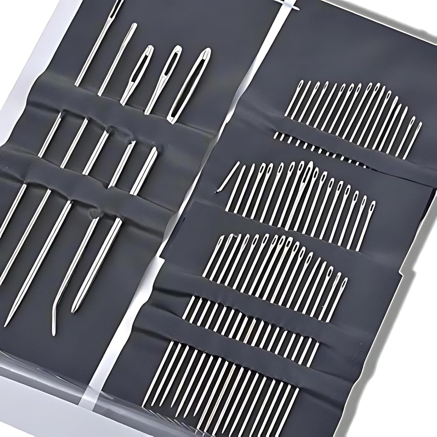PARENCE. Set of 55 Hand Sewing Needles - Assorted Stainless Steel Needles 7 Sizes - Sewing, Repairing, Embroidery and Sewing - 55 Pieces