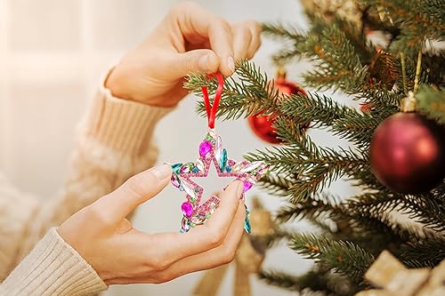 Miniatura 9 de WaaHome Adornos de Navidad de búho de metal 2024, decoración de búho rosa, adornos de árbol de Navidad, adornos de Navidad de búho, regalos para