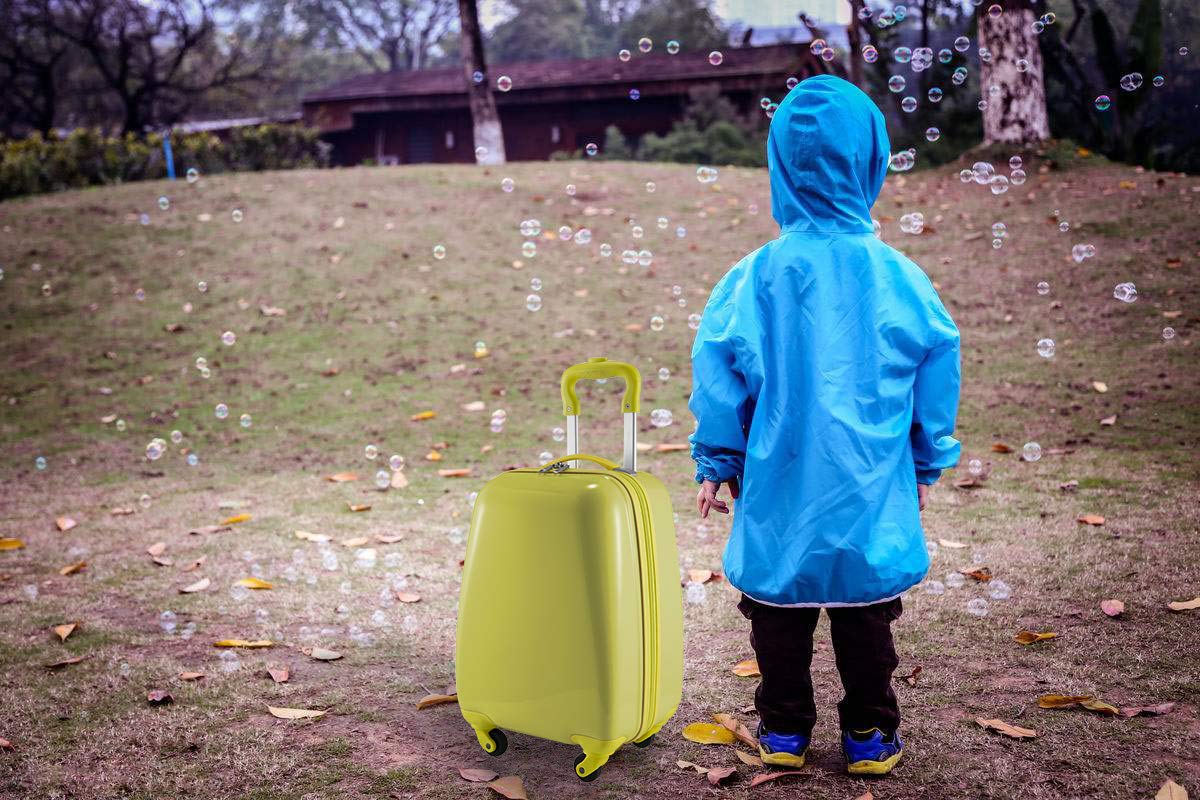 Hauptstadtkoffer - Bagaż dziecięcy, walizka dziecięca, twarda obudowa, bagaż pokładowy dla dzieci ABS/PC, żółty, Kindertrolley, Bagaż dziecięcy