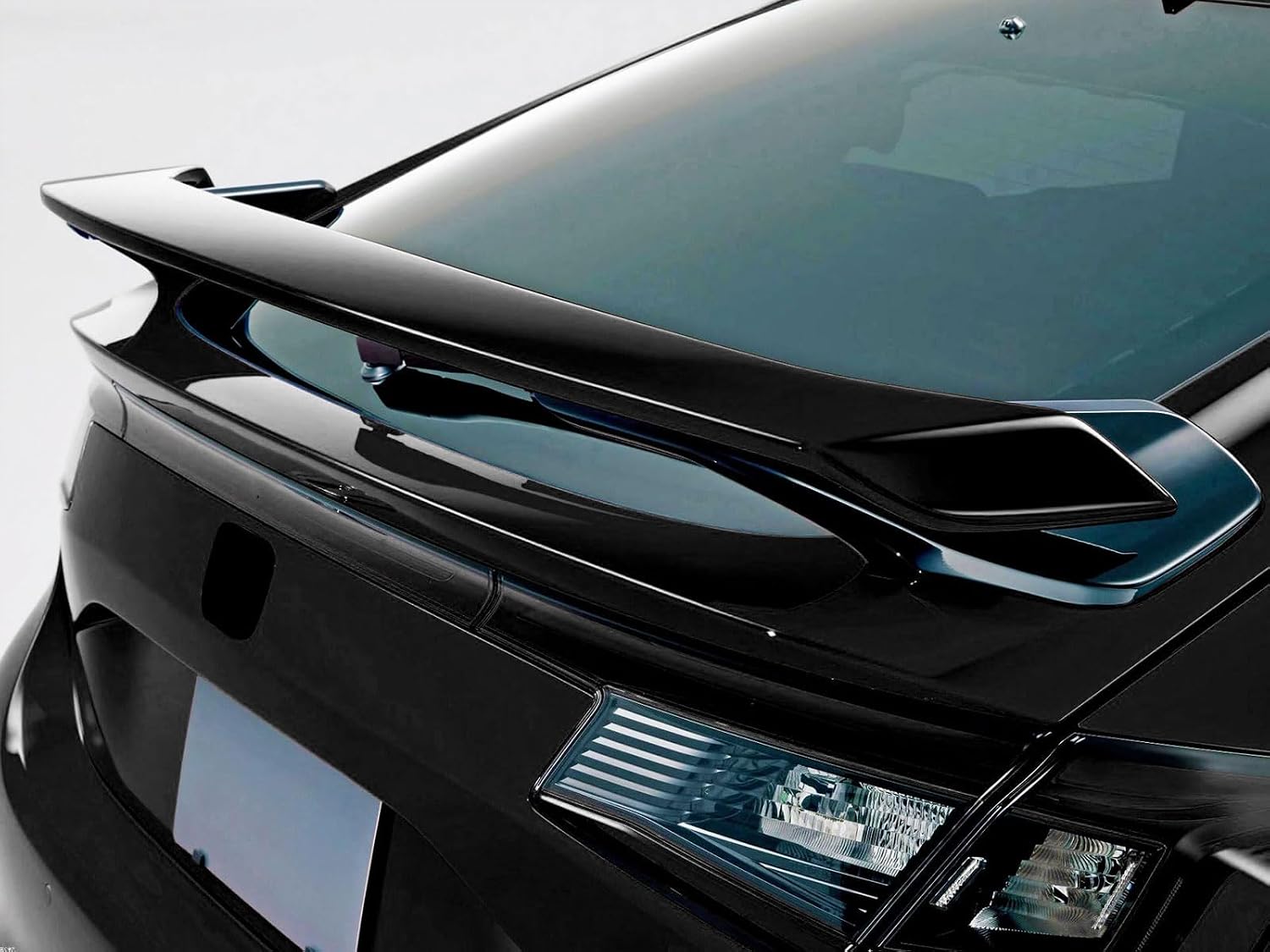 Rear Spoiler Wing Cover Compatible with Honda Civic Hatchback 11TH 2026 2025 2024 2023 2022 Rear Trunk Splitter Wing Car Accessories ABS (Glossy Black Style)