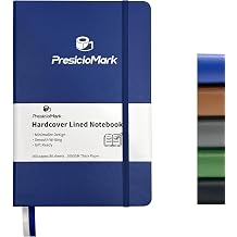 Linend A5 Journal Notebook, Hardcover Notebook, Journal for Writing, Work, School, Daily Notes, Medium 5.7"x8.3", 160 Pages, 100 GSM Thick Paper - Blue
