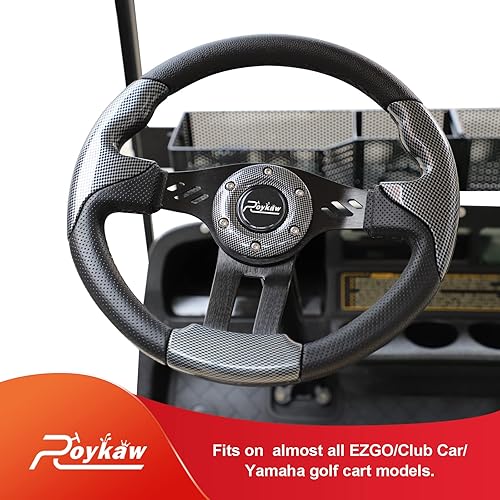 Miniatura 3 de Roykaw Golf Cart Steering Wheel Compatible with EZGO TXTRXV, Club Car DSPrecedentTempo, Yamaha and Most Golf Cart Models