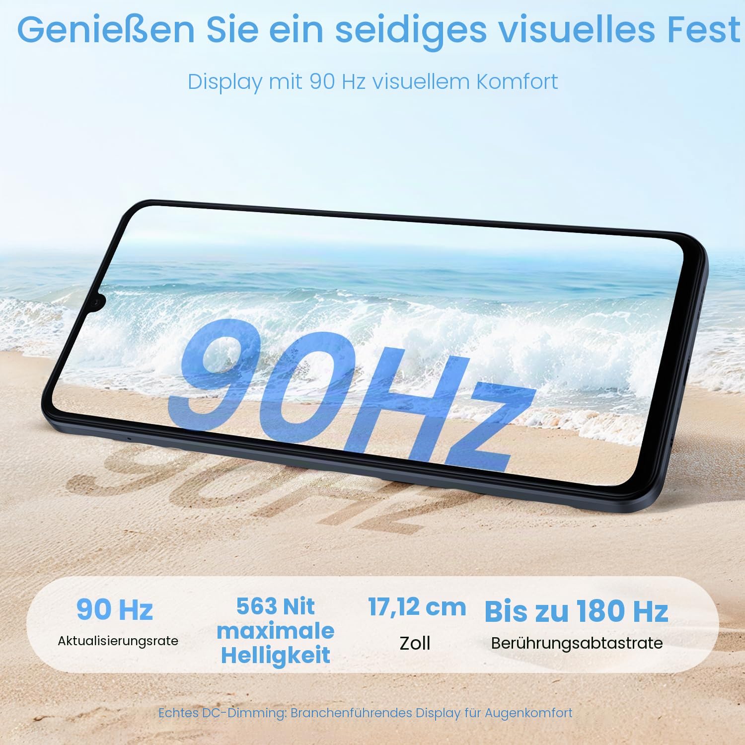 realme Note 70T Smartphone 4+256GB, Black | 6000mAh Akku, 6,75 Zoll Display, 90Hz, Octa-core Prozessor, 4+8GB Dynamischer RAM, ArmorShell Schutz, IP54