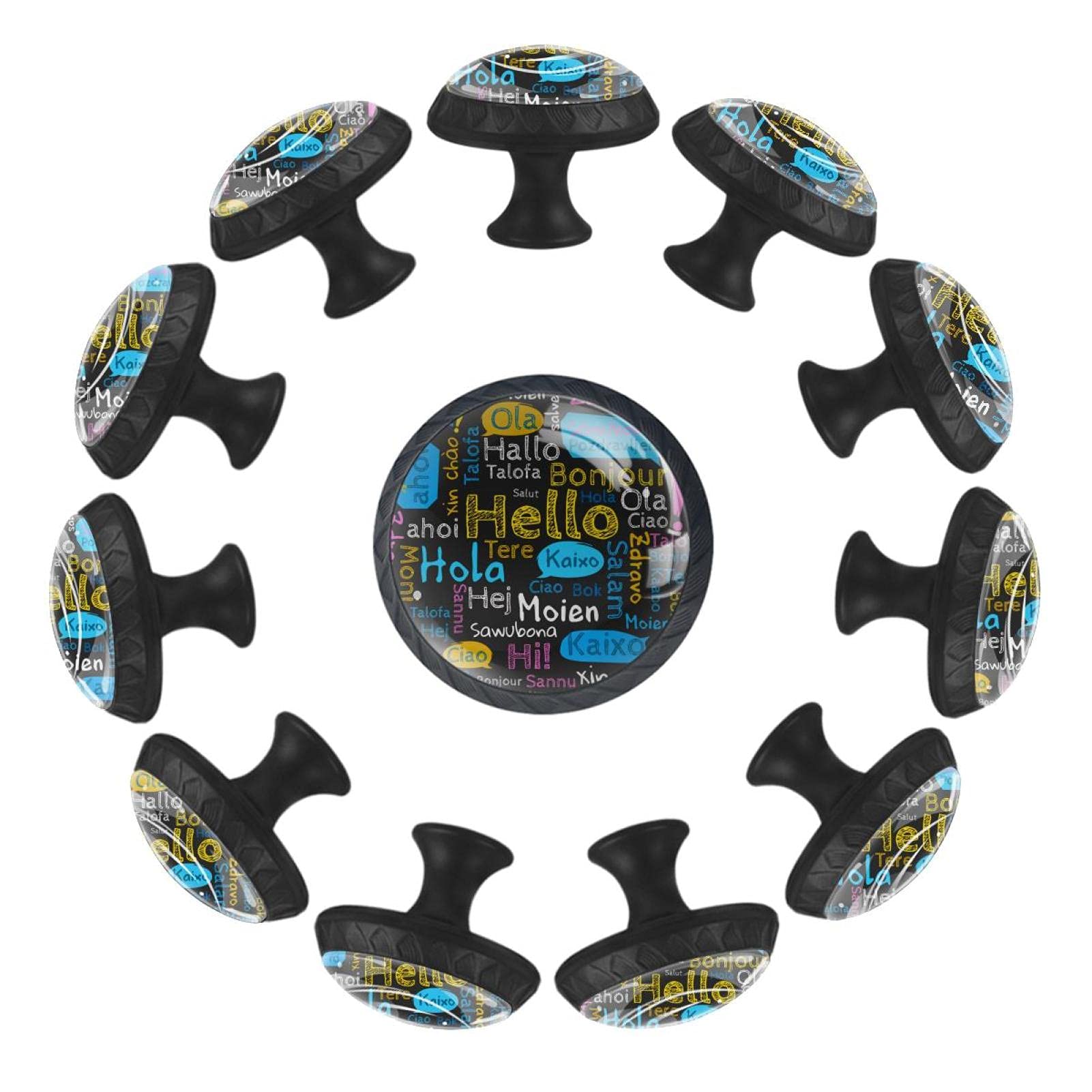 Boutons de tiroir 35 mm rondonnés pour commode, préhension facile et design multilingue