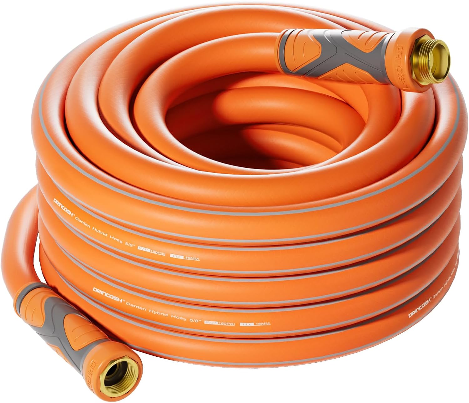 Manguera de jardín de 25 pies, manguera de agua resistente, manguera de jardín flexible, manguera de agua ligera con mango giratorio, accesorios