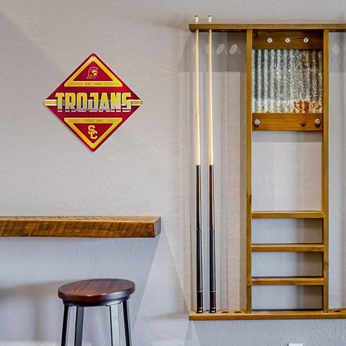 Miniatura 210 de Rico Industries NCAA - Letrero de metal estándar de 16.5 x 16.5 pulgadas, decoración del hogar, dormitorio, oficina, cueva de hombre