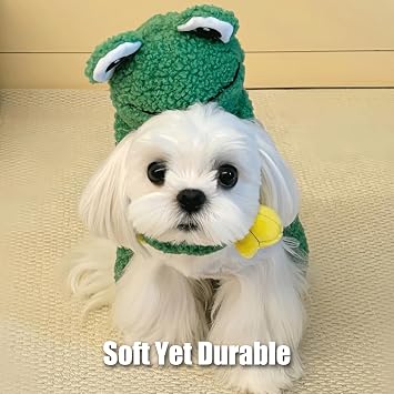 Speedy Panther Plush Dog Toys, Soft Squeaky Frog Chew Toy for Small Medium Large Dogs, Teeth Cleaning