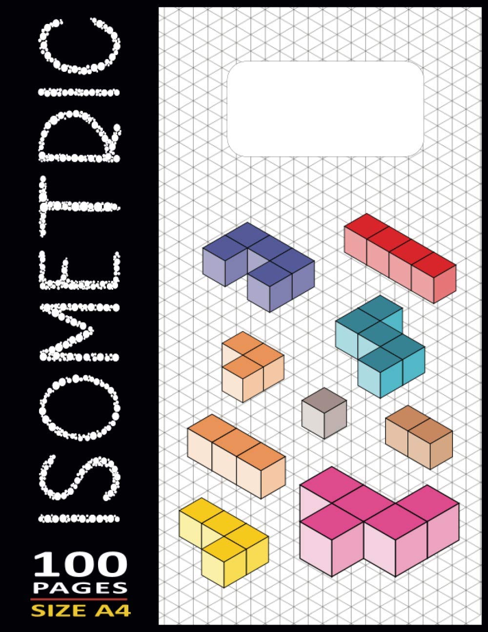 Isometric Graph Paper Blade Grid Large A4 8.5"X11" Inches - 100 Numbered-Page Mechanical Engineer Gifts For Men Women Teens Students