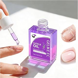 gelike ec Lavender Cuticle Repair Oil for Damaged Nails - Strengthens Weak Thin Nails, Promotes Growth, Quick Dry Moisturizer 15ML
