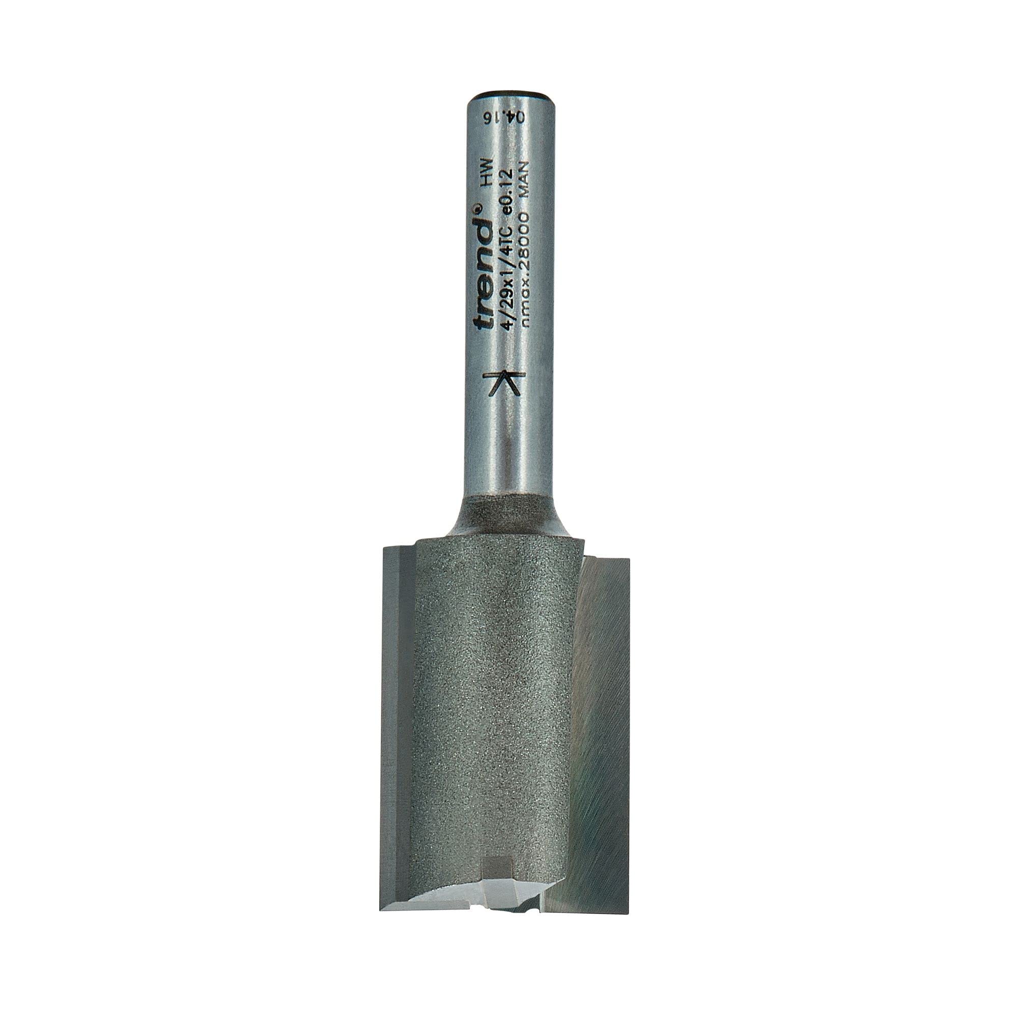Trend Professional Straight Two Flute Router Cutter, 1/4 Inch Shank, 18mm Cut Diameter, 25mm Cut Length - Image 2