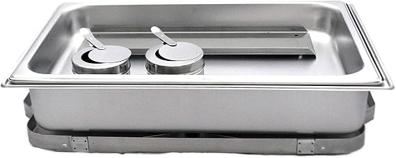 TigerChef Chafing Dish Buffet Set - Chaffing Dishes Stainless Steel - 2 Sets of Chafers and Buffet Warmer Set with Folding Frame - Food Warmers for Parties Buffets