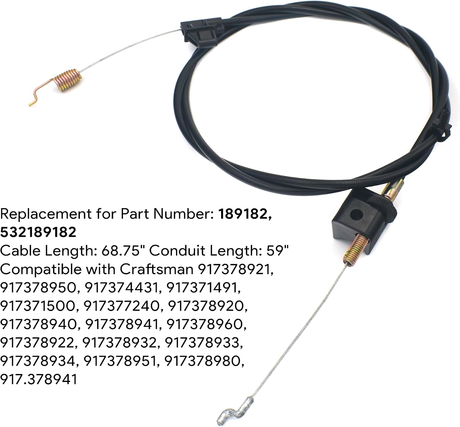 189182 Self-Propelled Drive Cable for Husqvarna Craftsman