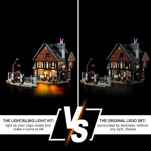 Miniatura 6 de LIGHTAILING Kit de iluminación LED para Lego- 21341 Disney Hocus Pocus el modelo de bloques de construcción de Sanderson Sisters Cottage, juego de