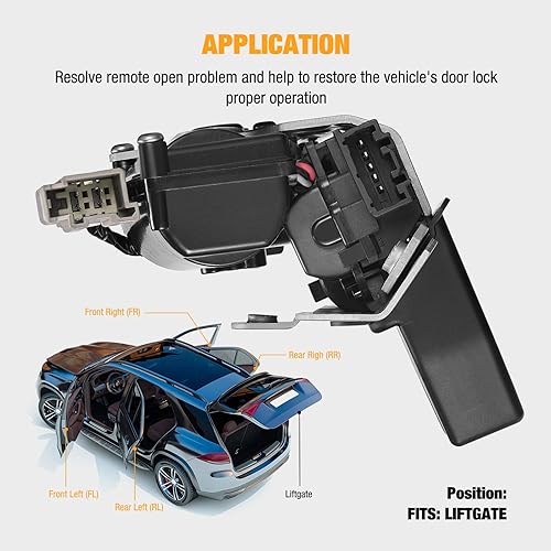 Miniatura 4 de Actuador de bloqueo del pestillo del maletero 931-273 compatible con Ford Edge Escape Expedition Explorer Aviator Lincoln Corsair MKX Nautilus