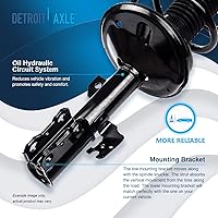 Vista 162 de Detroit Axle - Kit de suspensión delantera de 10 piezas para Chevy Aveo Aveo5 Pontiac G3 Wave 2 Ready Struts Assembly 2 Enlaces de barra
