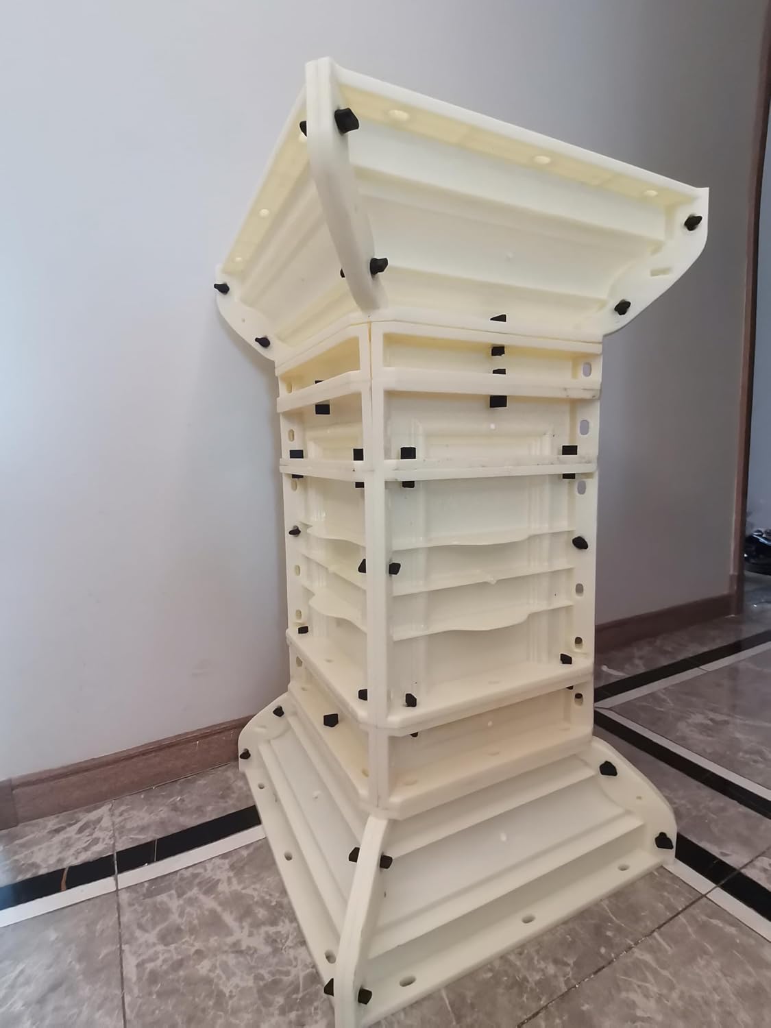 DIY Concrete Pedestal Mold for Roman-Style Garden Columns & Planter Bases - Reusable 11.8x35.4 Inch