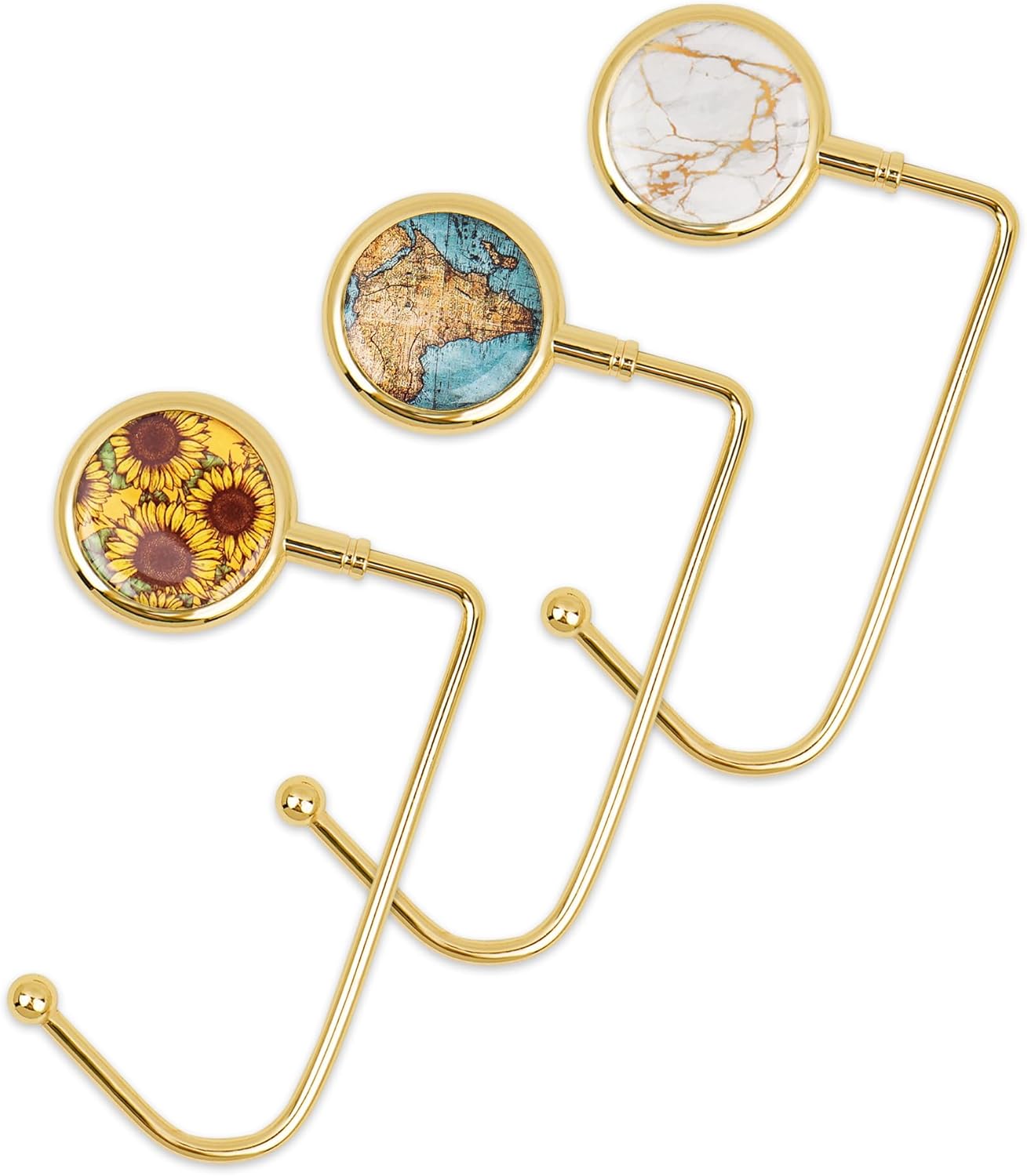 Haecsfl Purse Hook Hanger Set of 3 Hanger Table Hanger Holder for Womens,Bag