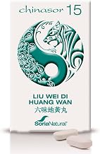 Soria Natural Chinasor 15 Liu Wei Di Huang Wan – Helps Tone Yin – Ingredients with Rehmannia that Tone Yin - Medicinal Plants of Asian Origin - 30 Tablets of 1.5 g