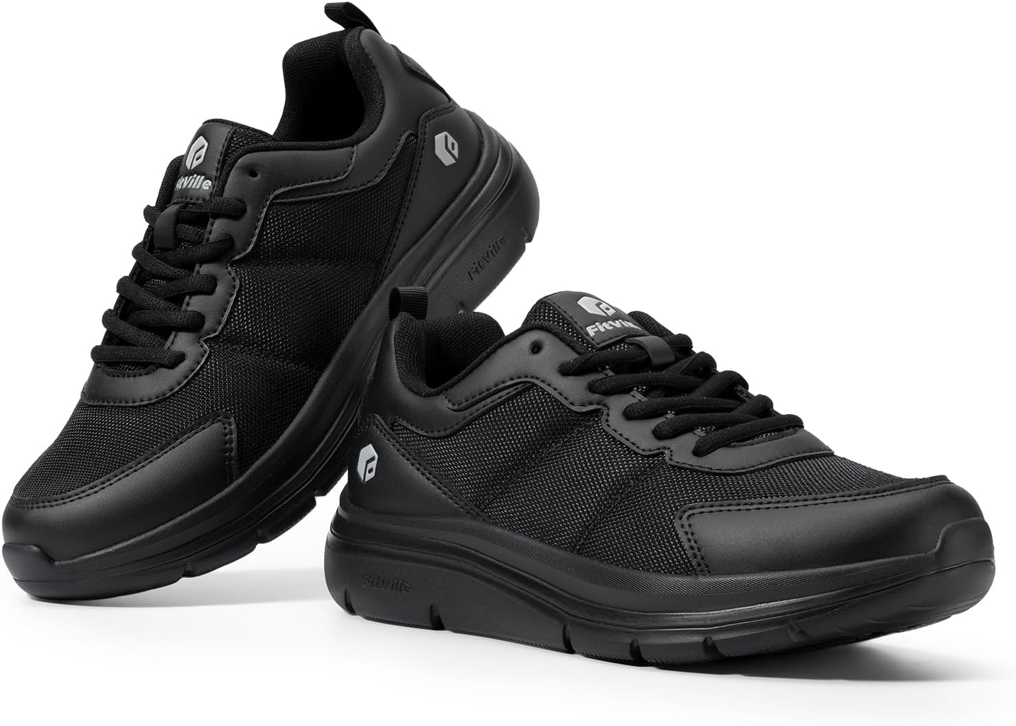 FitVille Men's Walking Shoes Wide Width Lightweight Comfortable Sneakers Max Cushioning Shoes for Plantar Fasciitis Relief - Image 7