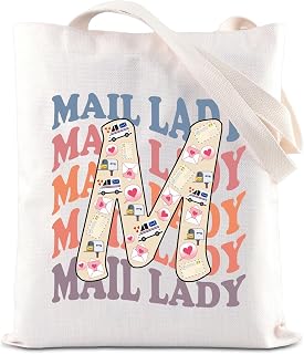 Mail Lady Tote Bag Mail Carrier Thank You Gift Mailman Gift Postal Worker Gift Postwoman Reusable Grocery Bag