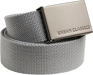 Urban Classics Cinto de lona unissexo Cinto preto