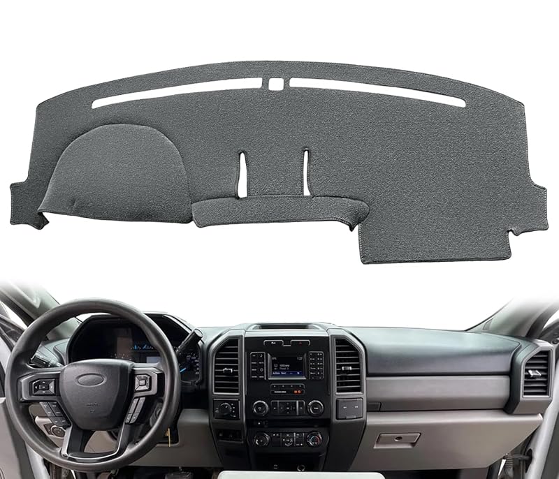 Capa para Painel Sob Medida para Ford F150, F250, F350, F450 Super Duty e Expedition Cinza YIZ92676j19