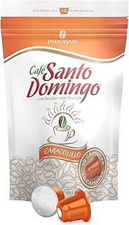 Café Santo Domingo Peaberry Capsules - Compatible with Nespresso Original Brewers - Product from the Dominican Republic (10 Count)