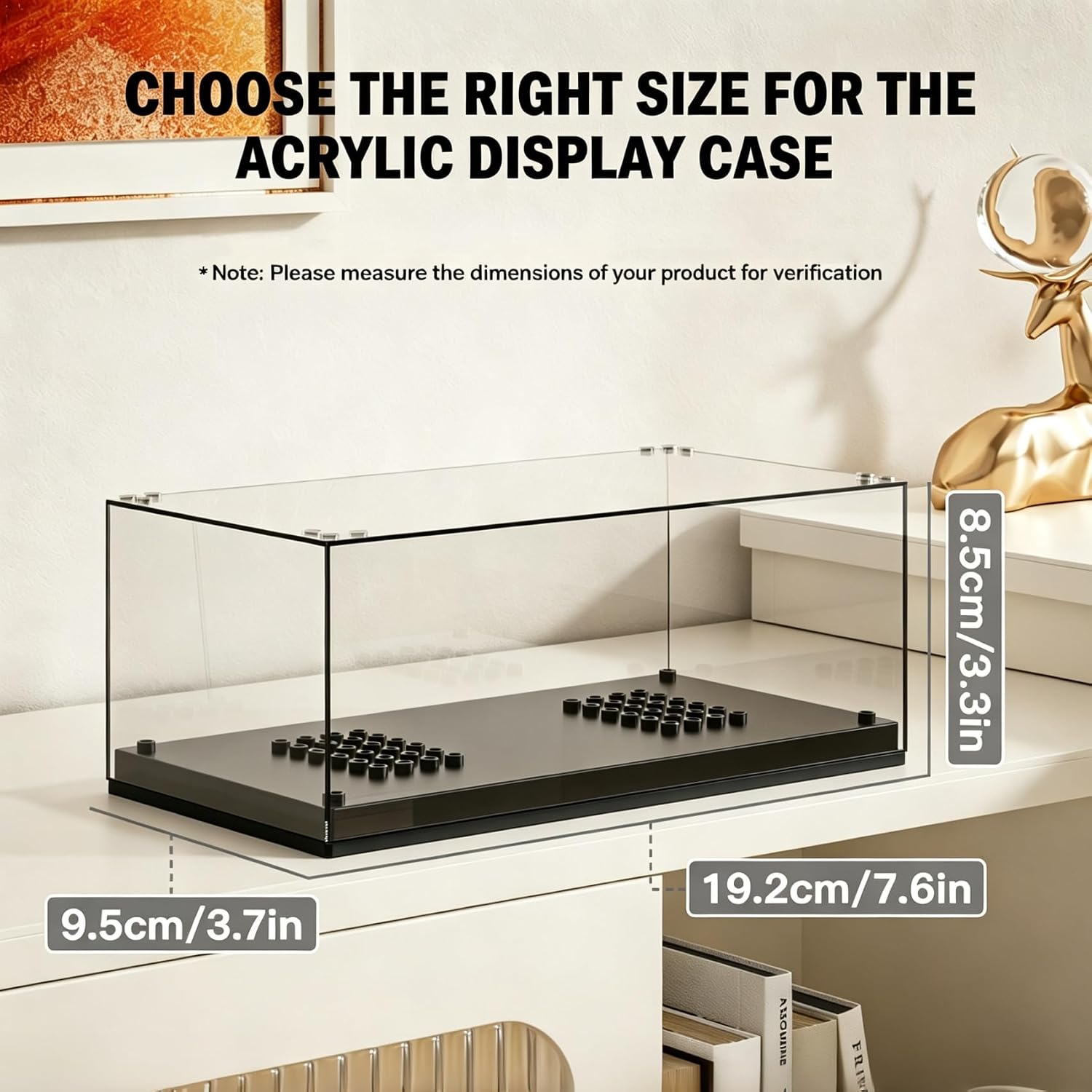 1:28 Model Car Display Case, Acrylic Showcase, 7.6 x 3.7 x 3.3 Inches image 2