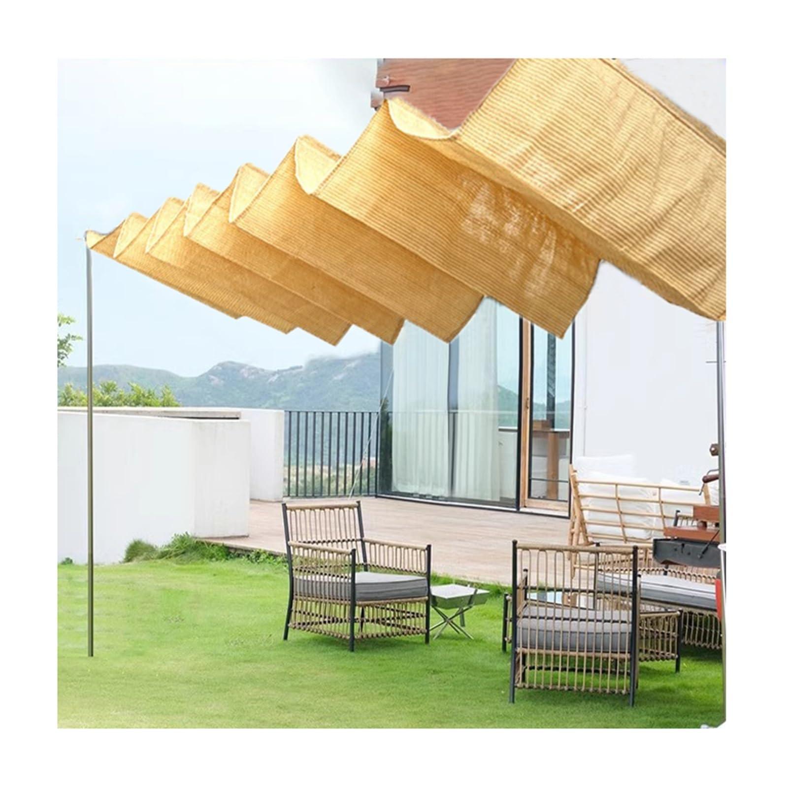 Pare-soleil rétractable télescopique : fini la chaleur étouffante sur la terrasse