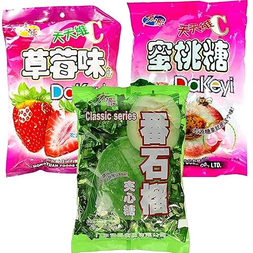 Hong Yuan fresa, melocotón, guayaba, caramelo duro clásico