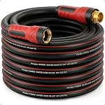 Couche de jardin 50ft x 5/8", tuyau d'eau flexible haut de gamme non extensible, sans évier, tuyau hybride léger et étanche avec raccords hommes-femmes pour le ménage et le jardin