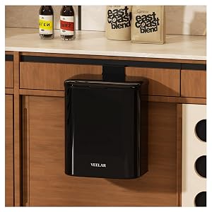 Hanging Stainless Steel Trash Can 1 6 Gallon 6L Small Compost Bin for Kitchen Cabinet Bathroom or Office