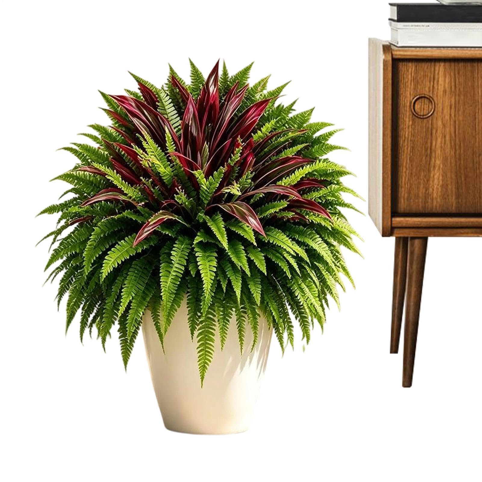 Artificial Ferns for Outdoors - UV-Resistant Fern and Dracaena Decor