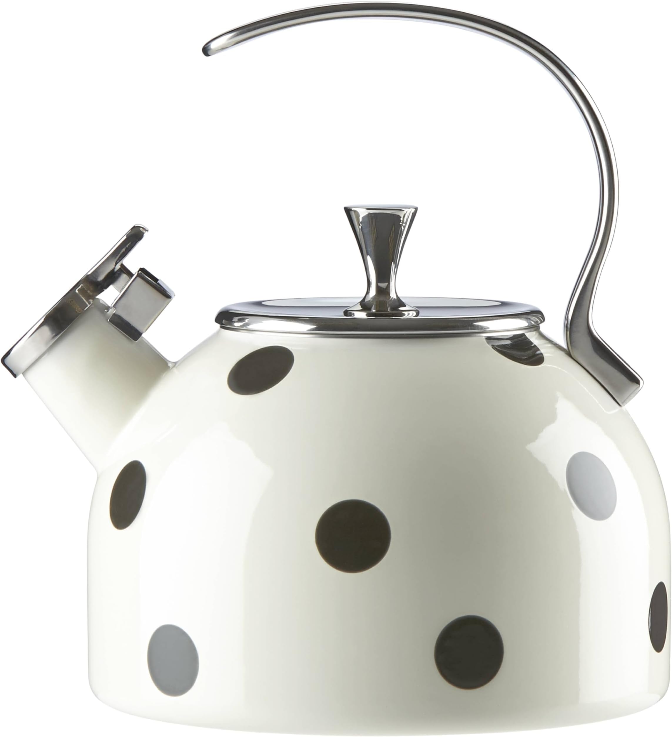 Kate Spade New York Black Deco Kettle, 3.80 LB, Scatter Dot