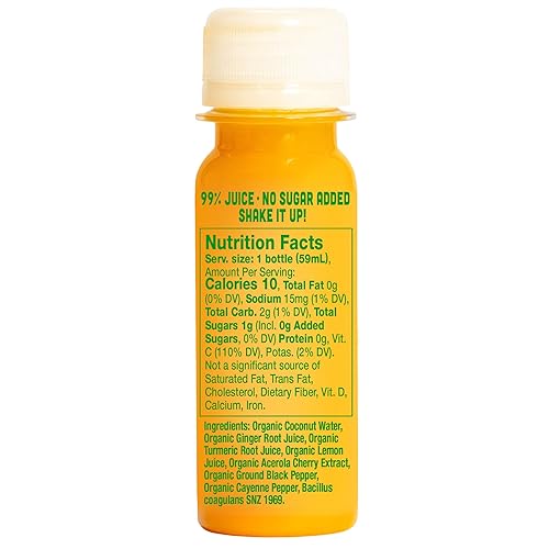 Miniatura 4 de Vive Organic Immunity Boost Cayena shot de jengibre y cúrcuma botella de 2 onzas